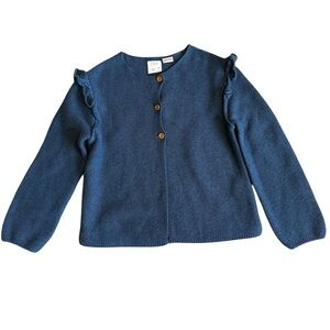 Zara Kids Blue Button-Up Sweater